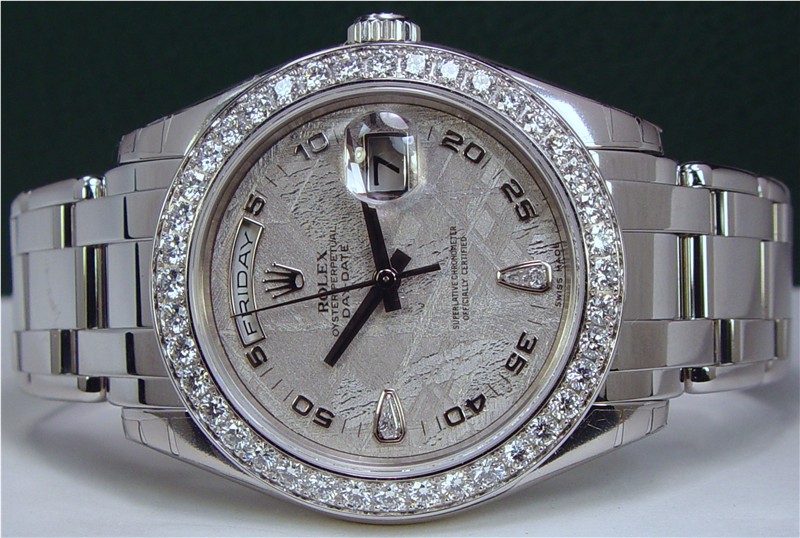 Rolex Platinum Diamond Pearlmaster