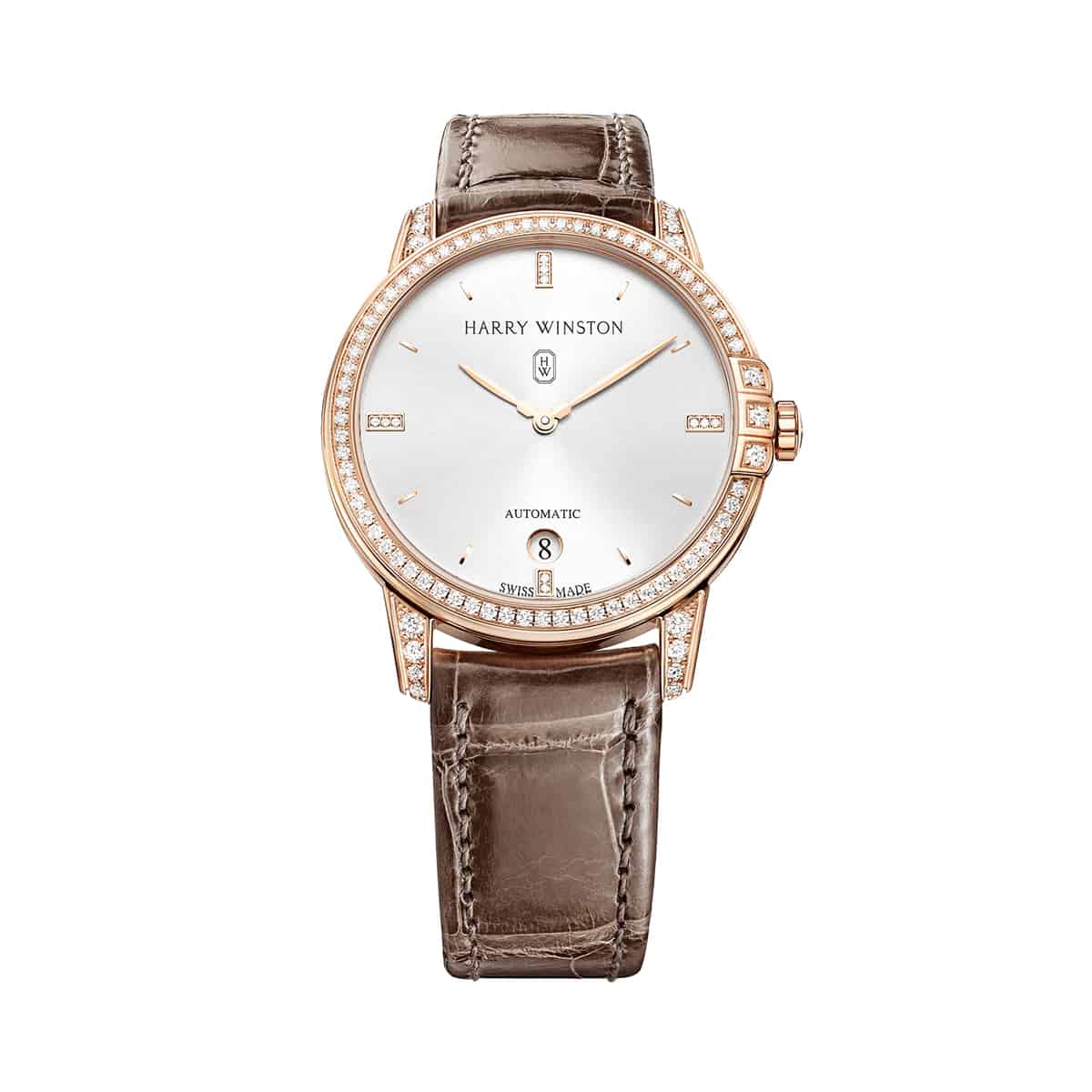 Harry Winston Midnight Automatic 36mm Or Rose Diamant